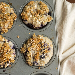 Blueberry Muffins Without Refined Sugar--Gluten Free with L.B.