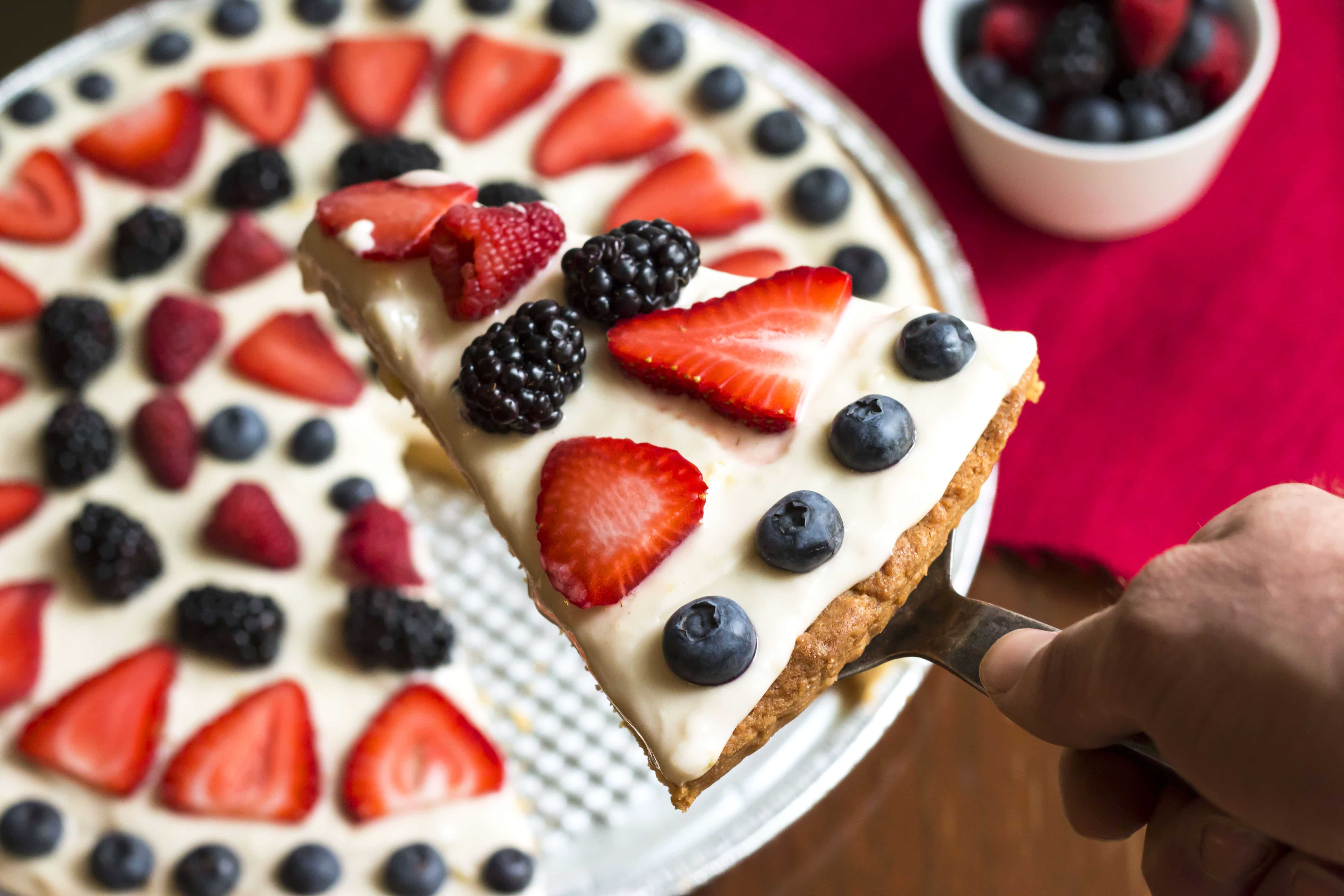 4th of July Fruit Pizza--Gluten Free with L.B.