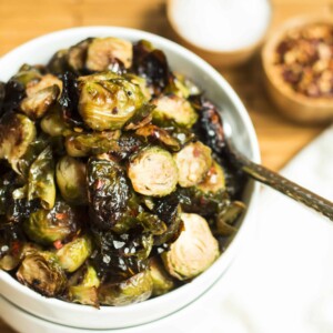 Spicy Honey Mustard Brussel Sprouts | Gluten Free with L.B.