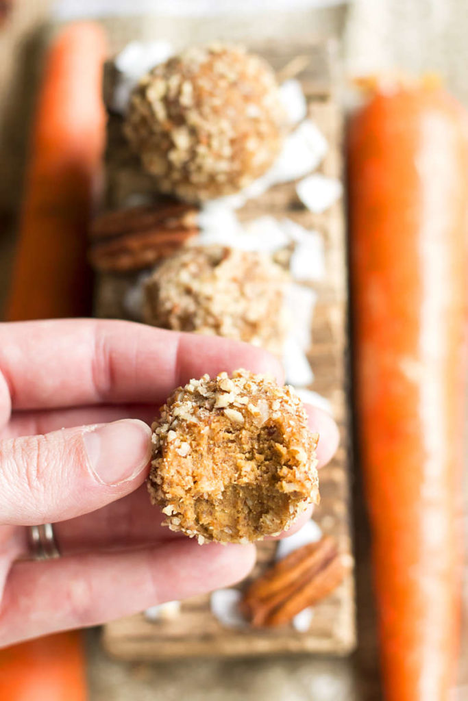 Carrot Cake Raw Balls | Gluten Free with L.B.