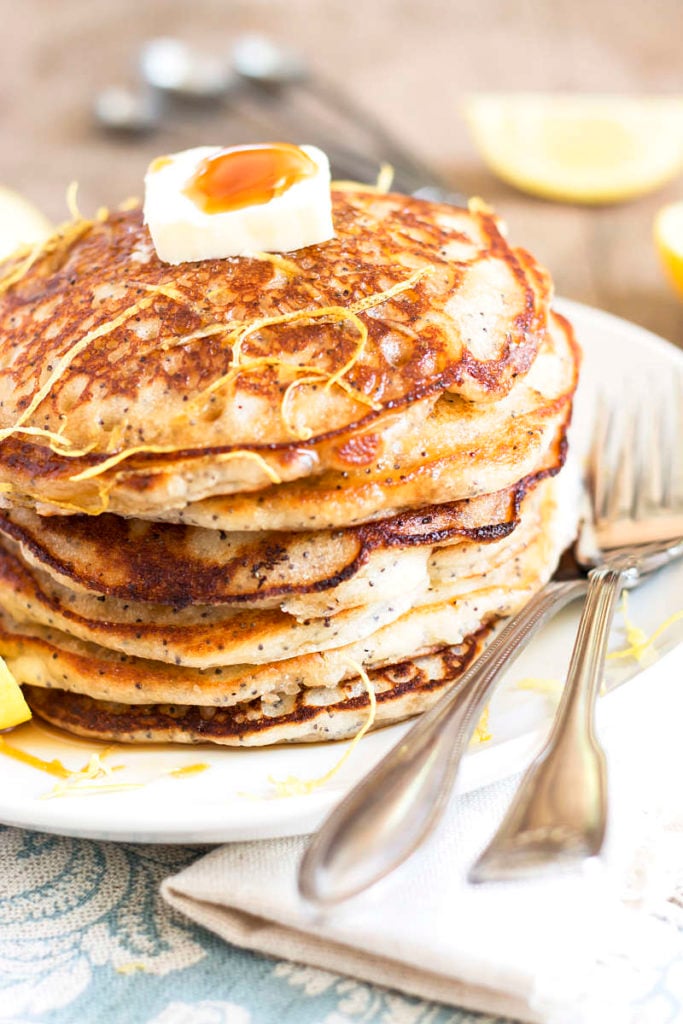 Bisquick Lemon Poppy Seed Pancakes | Gluten Free with L.B.