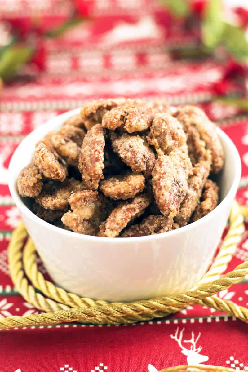 Cinnamon Spiced Candied Pecans