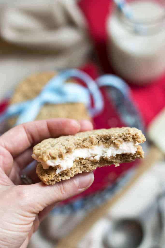 "Little Debbie" Oatmeal Creme Pies from Scratch | Gluten Free with L.B.