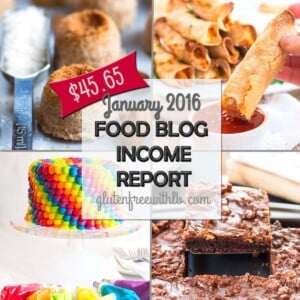 Food Blog Income Report | January 2016