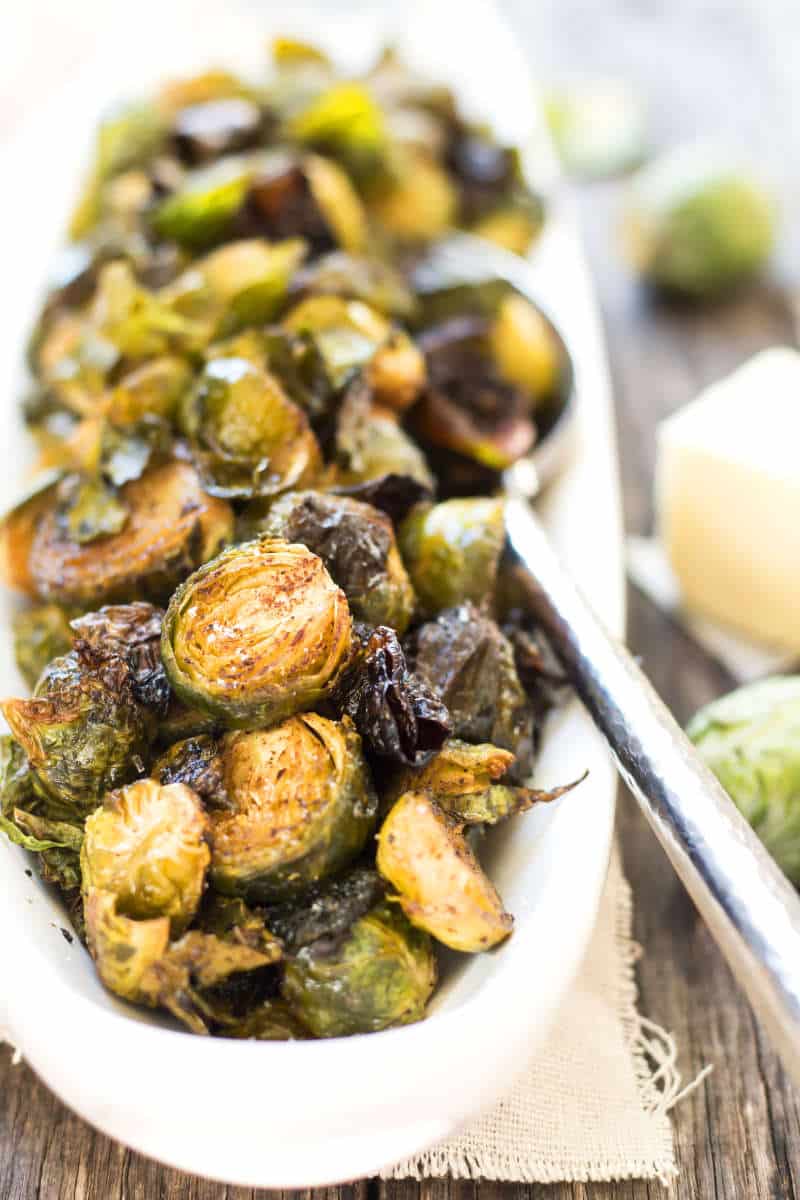 Browned Butter Brussel Sprouts | A quick and easy, gluten free brussel sprout recipe.