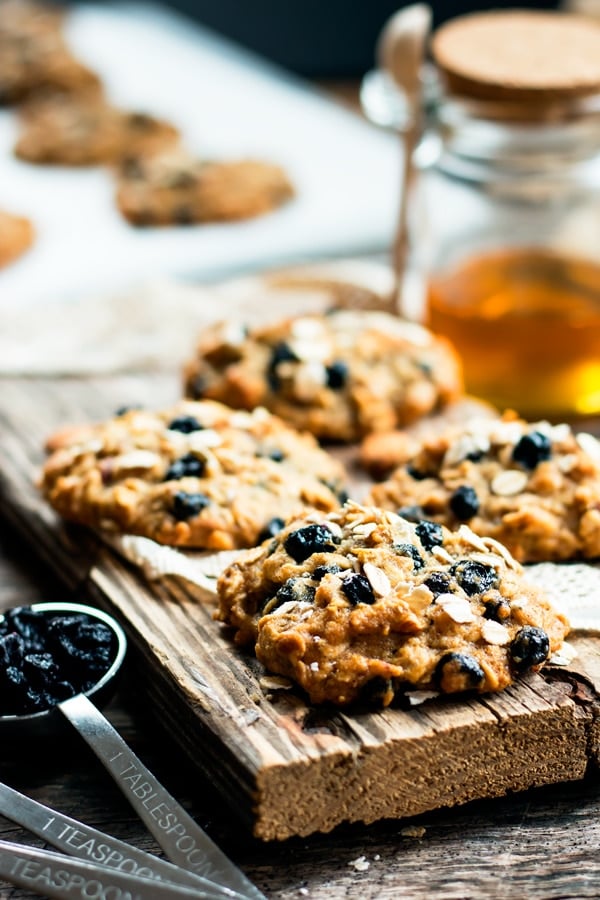 Blueberry Oatmeal Breakfast Cookies