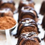 Healthy No-Bake Chocolate Macaroons | A gluten free healthy chocolate and no-bake dessert recipe.