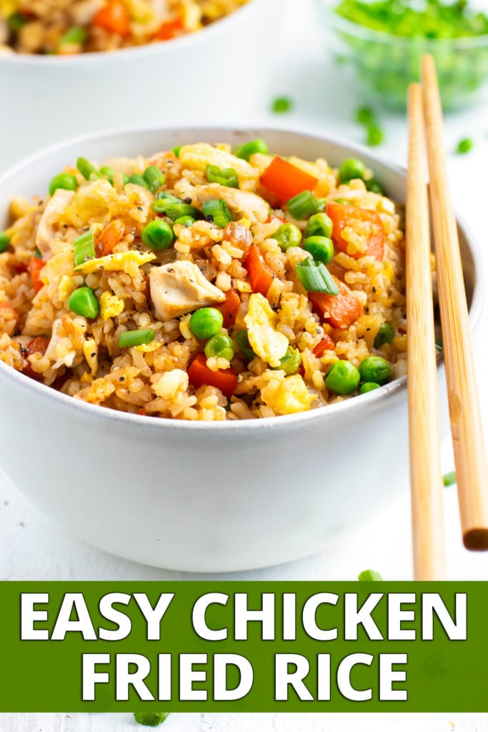 Quick & Easy Chicken Fried Rice Recipe - Evolving Table