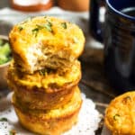 Hash Brown & Egg Breakfast Muffins | A gluten free breakfast egg muffin recipe.