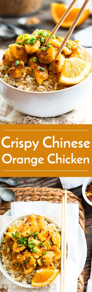 Crispy Gluten Free Chinese Orange Chicken | A restaurant makeover for Chinese Orange Chicken that also happens to be gluten free! This chicken recipe makes a wonderful weeknight dinner.