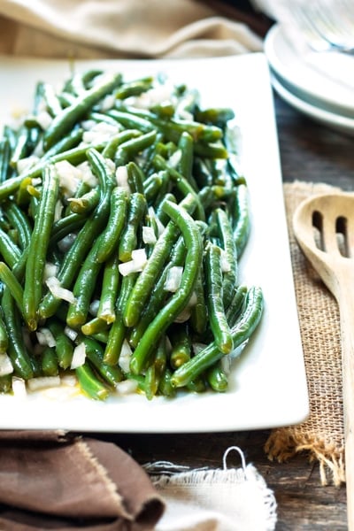 15 Minute Green Beans with Vinegar