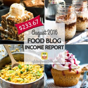 Food Blog Income Report | August 2016