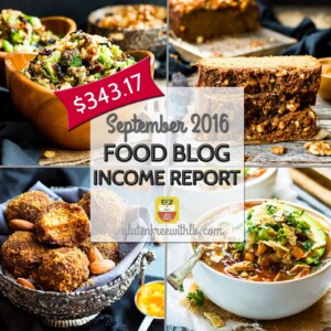 Food Blog Income Report | September 2016