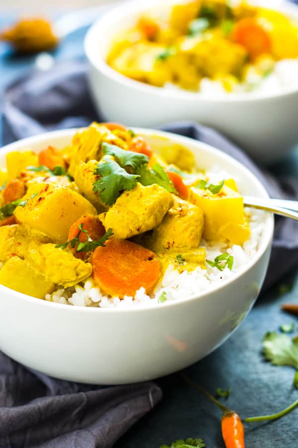 Thai Yellow Chicken Curry Recipe with Carrots amp Potatoes