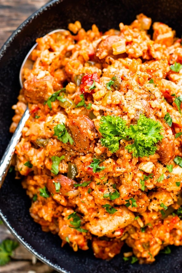 Sausage & Chicken Cajun Jambalaya | Gluten-Free