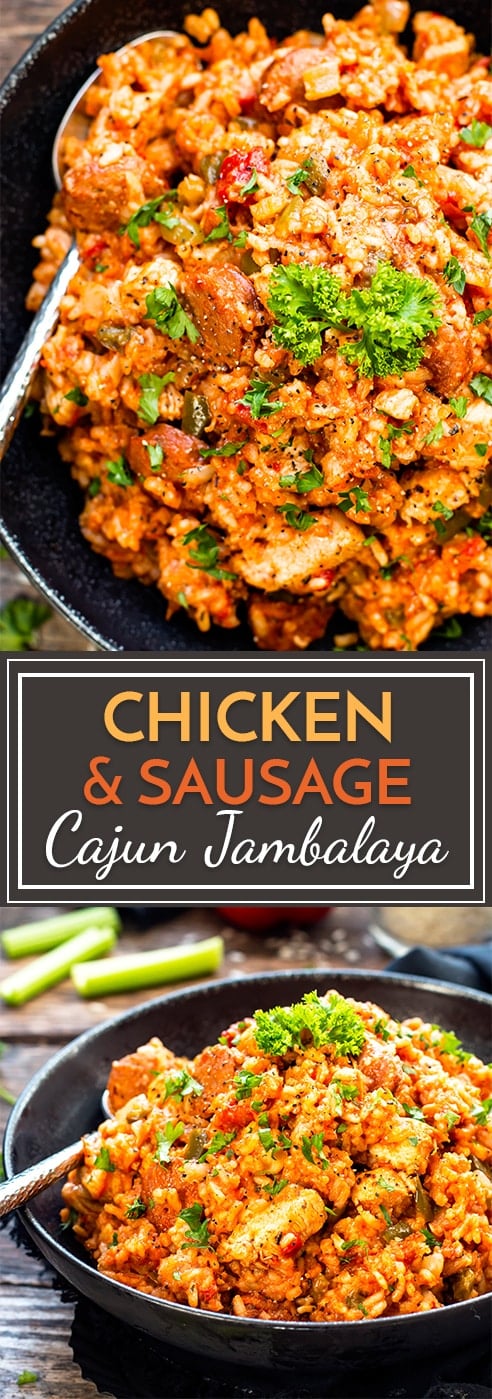 Sausage & Chicken Cajun Jambalaya | Gluten-Free