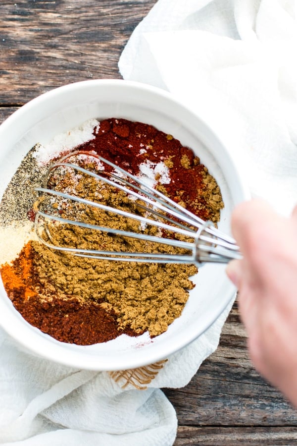 This easy homemade taco seasoning is made up of only seven ingredients that you probably already have on hand! You can use this homemade taco seasoning mix for ground beef, ground turkey or even ground tofu! It is gluten free, dairy free, vegan, and Paleo.