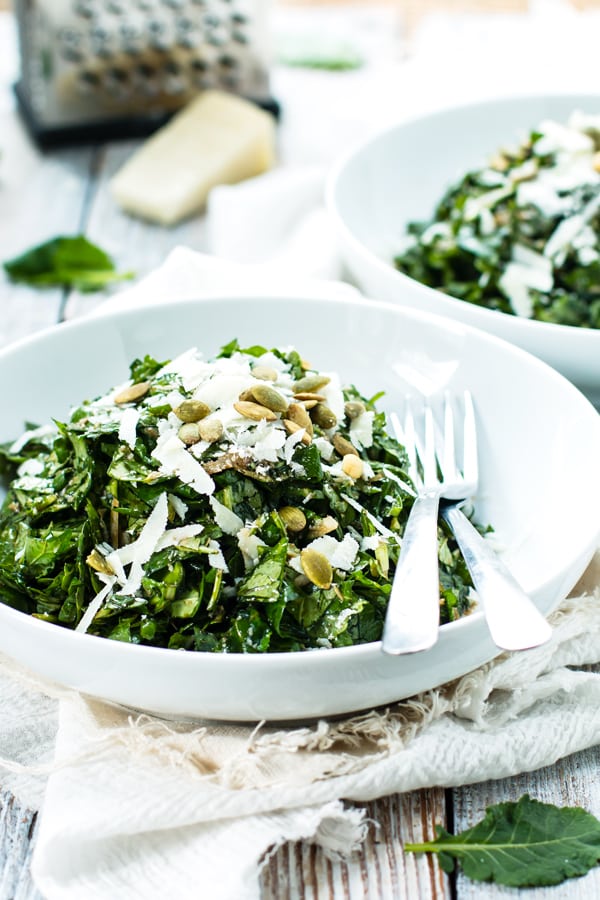 Chopped Mixed Greens Salad w/ Balsamic Vinaigrette & Parmesan