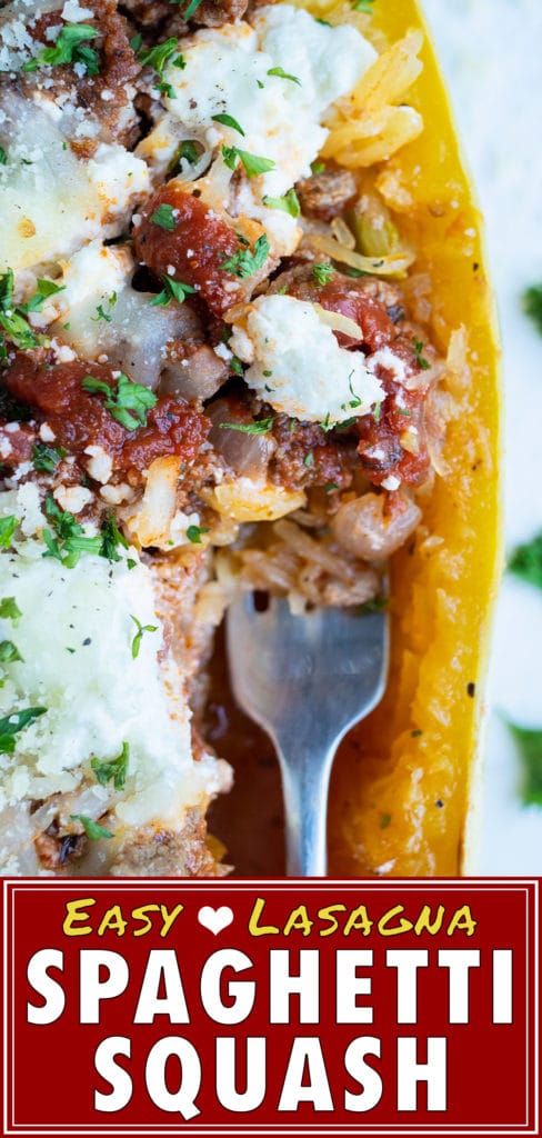 Ground turkey spaghetti squash boats are a keto approved and low carb dinner.