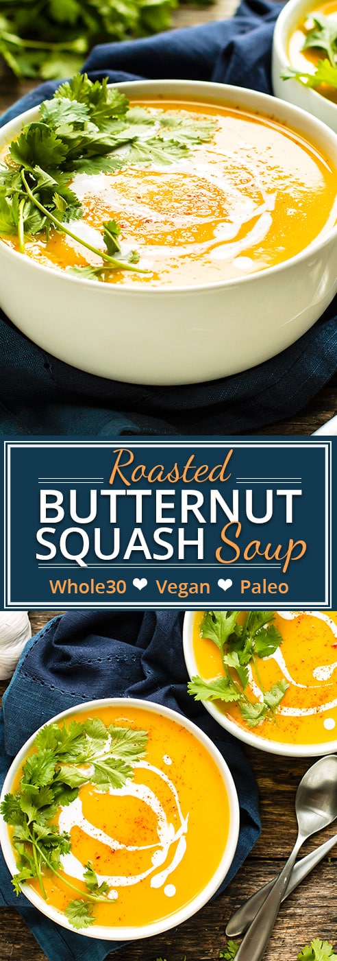 Roasted Butternut Squash Soup with Coconut Milk | Vegan ...