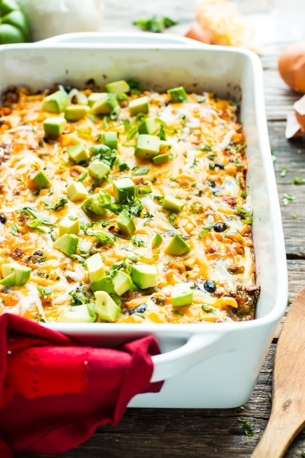 Healthy Mexican Breakfast Casserole | Gluten-Free Breakfast