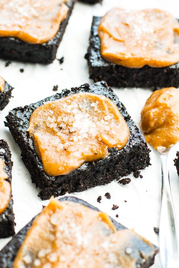 A picture of paleo brownies using almond flour to make a delicious treat.