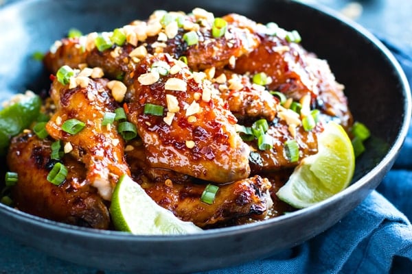 Thai Chili Baked Chicken Wings Recipe Evolving Table