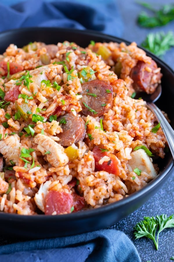 Sausage & Chicken Cajun Jambalaya - healthy eating
