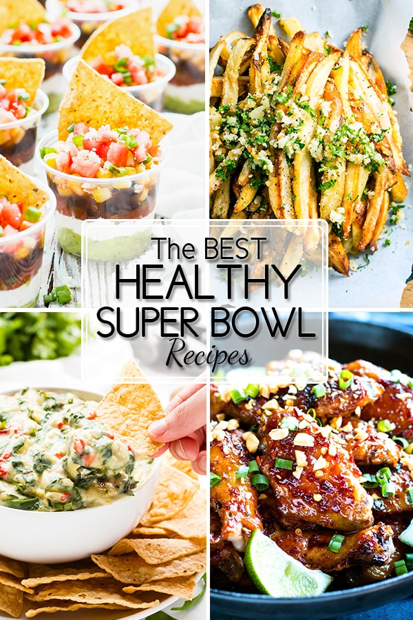 Healthy Super Bowl recipes are SO hard to find!  In order to help you out a bit, I have rounded up my 15 FAVORITE gluten-free, vegetarian, vegan, or Paleo appetizer recipes! 