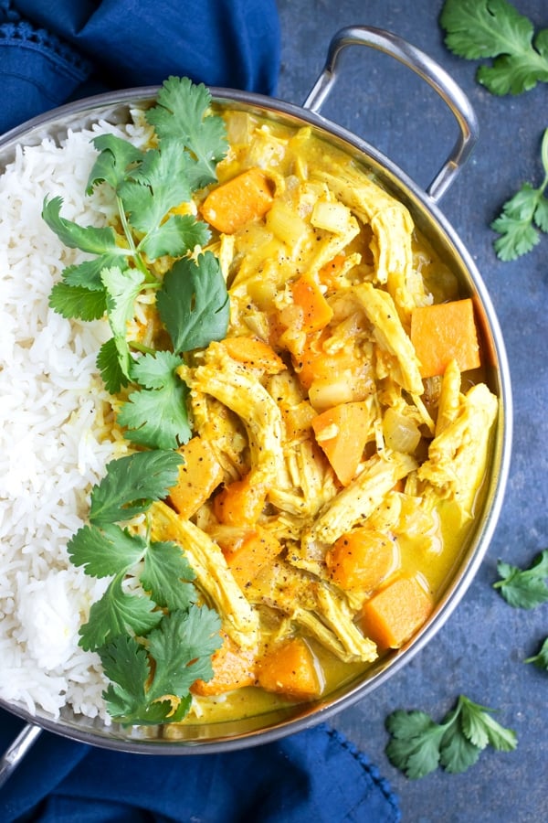 Slow Cooker Chicken Curry with Coconut Milk - Evolving Table