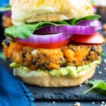 Sweet Potato & Black Bean Veggie Burger - Evolving Table
