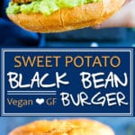 Sweet Potato Black Bean Burger with Quinoa | Gluten-Free, Vegan