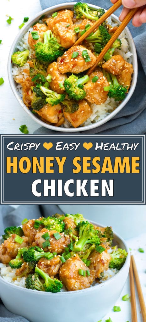 Easy Honey Sesame Chicken Recipe with Broccoli | Healthy Chinese Stir-Fry