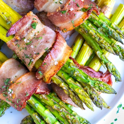Bacon Wrapped Asparagus Bundles Recipe | Low-Carb - Evolving Table