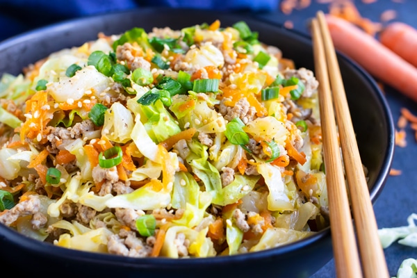 Easy Egg Roll in a Bowl - Evolving Table