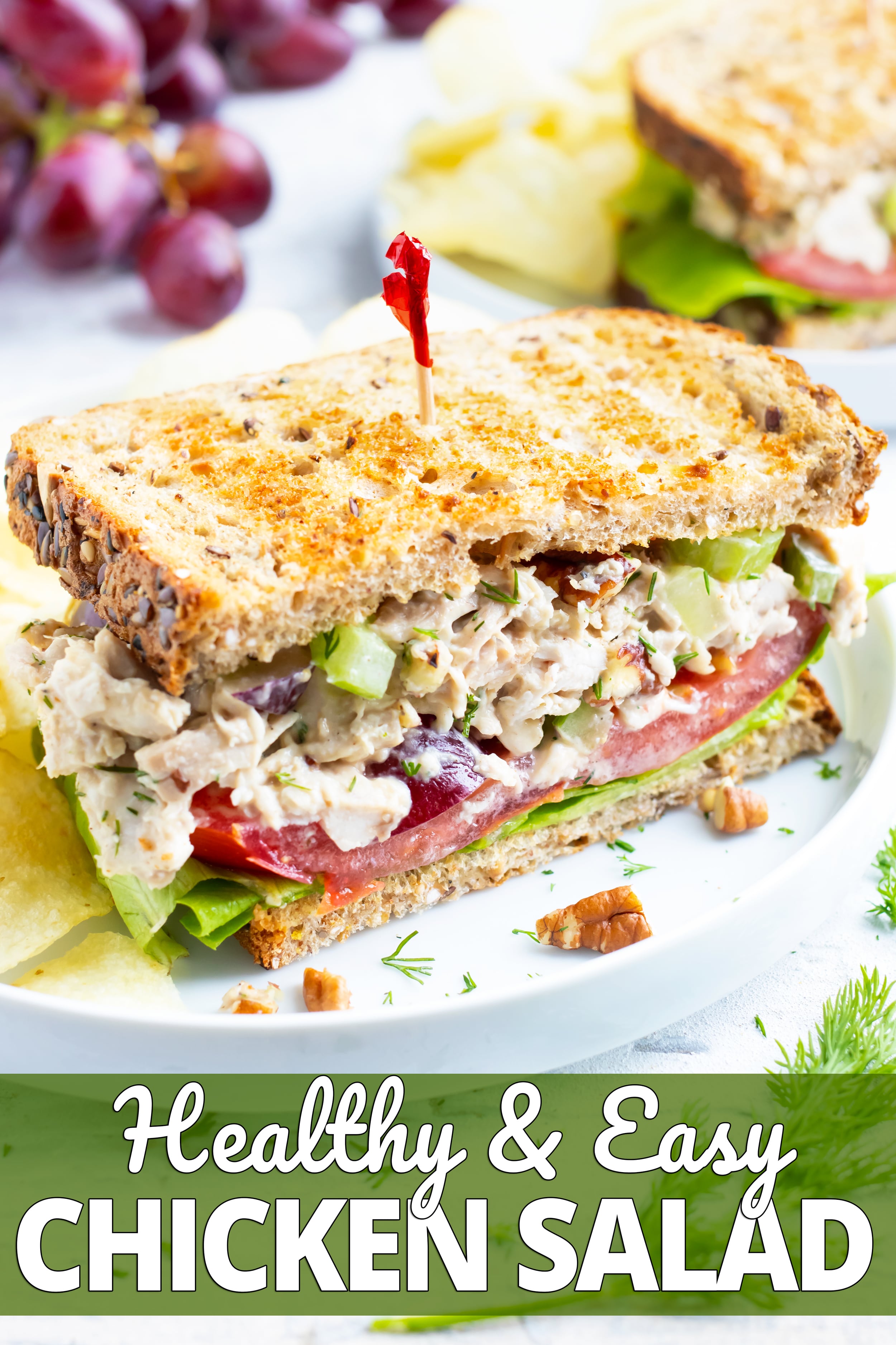 The Best Chicken Salad with Grapes - Evolving Table