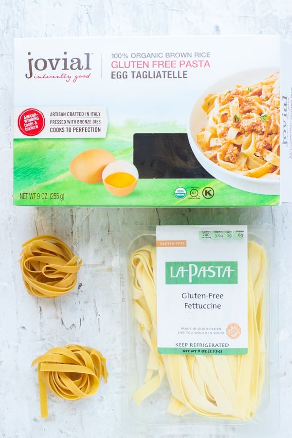 The best gluten-free pasta brands to use in easy pasta dinner recipes.