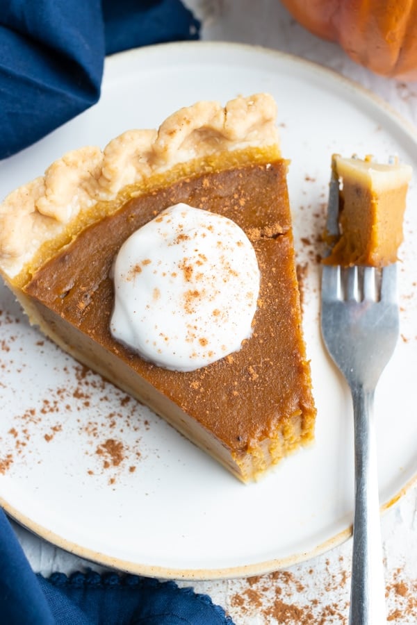 The best pumpkin pie with a bite taken out of it.