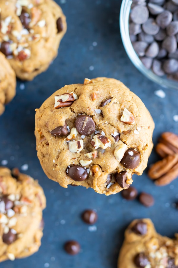 An easy gluten-free homemade cookie recipe with chocolate chips and peanut butter.