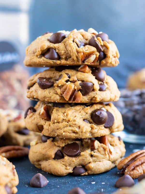 An easy gluten-free homemade cookie recipe with chocolate chips and peanut butter.