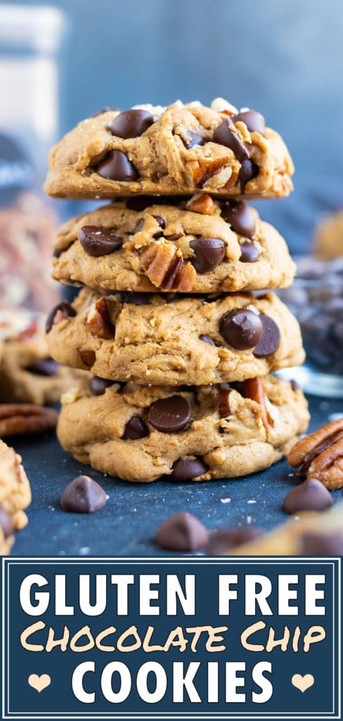 Gluten-Free Chocolate Chip Cookies | The BEST Chocolate Chip Cookie Recipe | Soft, Fluffy, Chewy