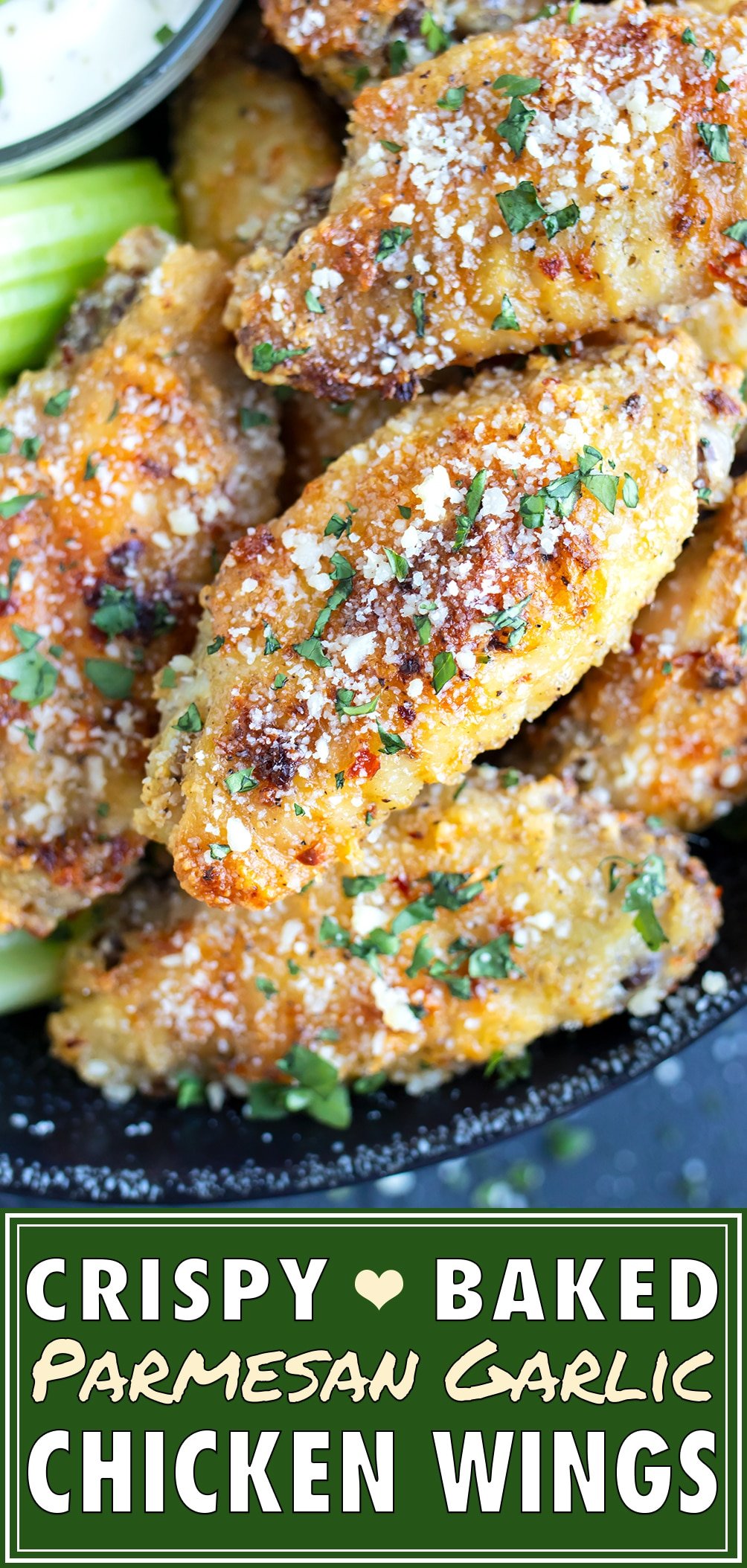Crispy Parmesan Garlic Chicken Wings Recipe Evolving Table