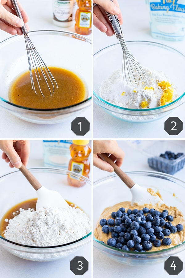 Lemon Blueberry Cookies | Gluten-Free, Quick, Easy | Lemon Dessert Recipe