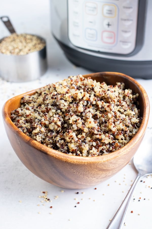 Tri color quinoa top instant pot