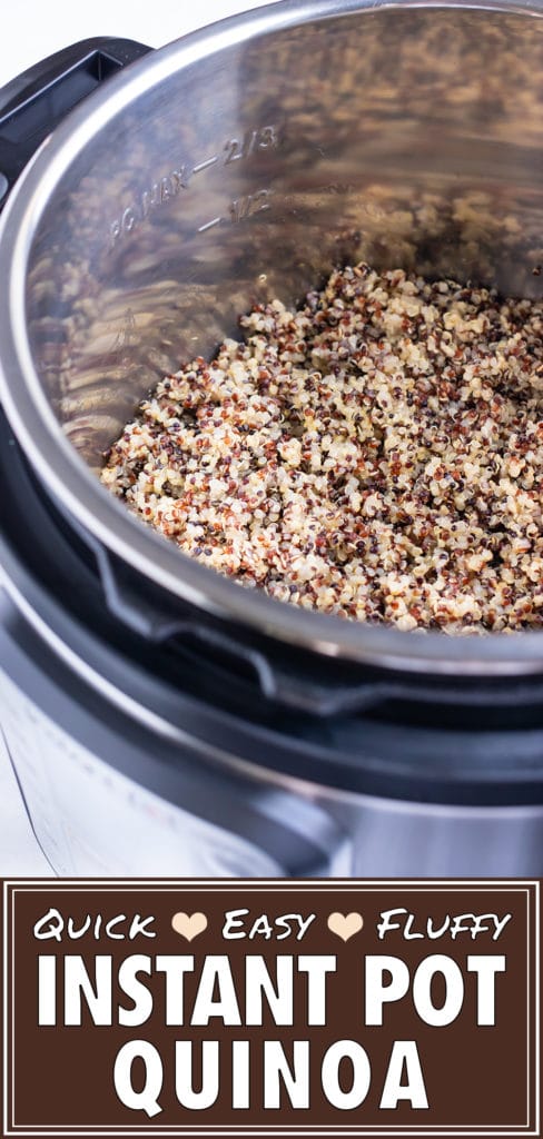 Instant Pot Quinoa | How to Cook Quinoa in Pressure Cooker | Quick, Easy, Fluffy