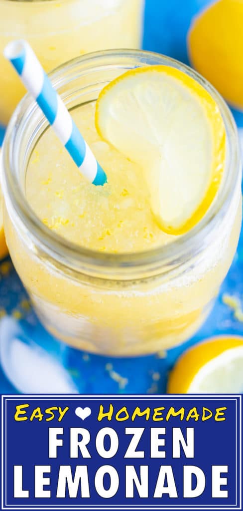 Easy Homemade Frozen Lemonade Recipe | Healthy Summer Drink | Kids Slushie