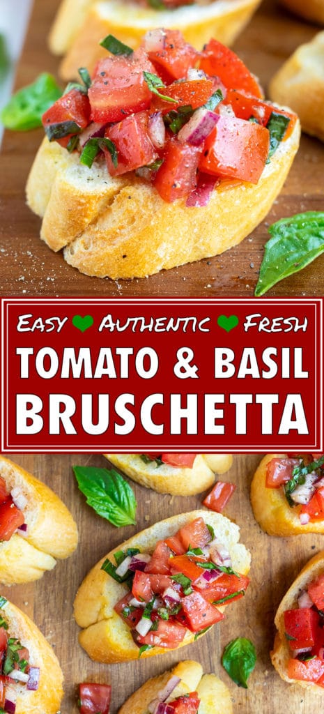 Tomato Bruschetta Recipe | Fresh, Homemade, Easy Italian Bruschetta Bread