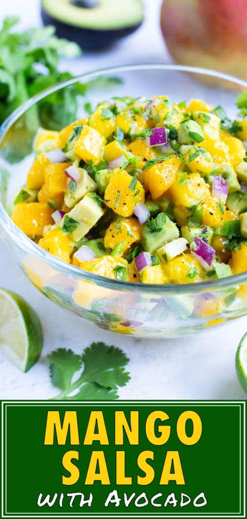 Mango Avocado Salsa Recipe | Quick, Easy, Spicy Fruit Dip