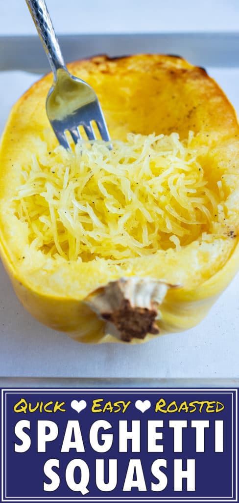 Learn how to roast spaghetti squash so you can easily shred it with a fork.