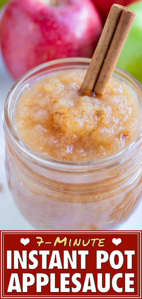 Make no sugar applesauce in your instant pot with this easy and quick recipe.